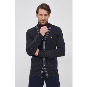 Kardigán Lyle & Scott pánsky, tmavomodrá farba vyobraziť