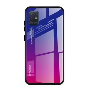 Puzdro Gradient Glass pre Samsung Galaxy A51 - Fialová KP10489 vyobraziť