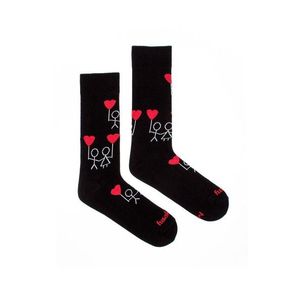 Čierne vzorované ponožky Frajeri vyobraziť
