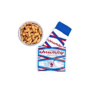 Modro-biele ponožky Chrumky + balenie arašidových Chrumiek vyobraziť