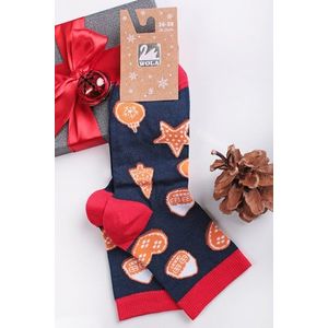 Tmavomodré vianočné ponožky 848 vyobraziť