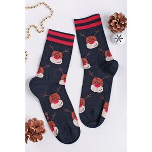 Pánske tmavomodré vianočné ponožky 856 vyobraziť