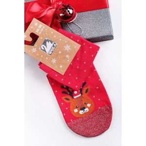 Červené vianočné ponožky 863 vyobraziť