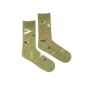 Zelené vzorované ponožky Hunting vyobraziť