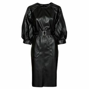 Krátke šaty Karl Lagerfeld FAUX LEATHER DRESS vyobraziť