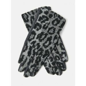 Šedé rukavice s leopardím vzorom CAMAIEU vyobraziť