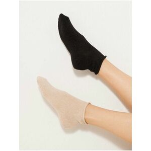 Ponožky pre ženy CAMAIEU - čierna, krémová vyobraziť