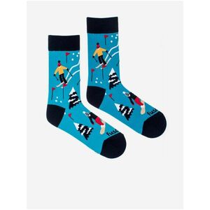Modré vzorované ponožky Fusakle Lyžovačka vyobraziť