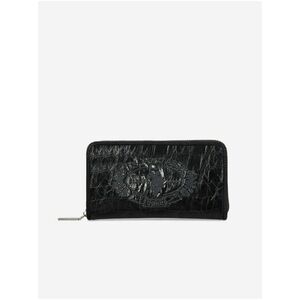 Čierna dámska peňaženka s krokodýlím vzorom U.S. Polo Assn. vyobraziť
