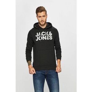 Mikina Jack & Jones pánska, čierna farba, s potlačou vyobraziť