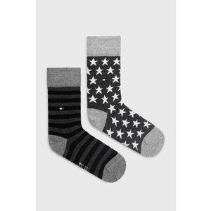 Detské ponožky Tommy Hilfiger čierna farba vyobraziť