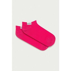 Ponožky Calvin Klein ružová farba vyobraziť