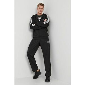 Nohavice adidas GK9249 pánske, čierna farba, jednofarebné vyobraziť