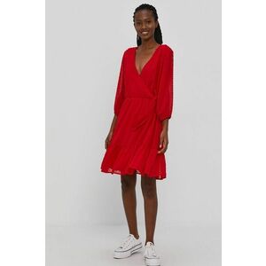 Šaty Jacqueline de Yong červená farba, mini, áčkový strih vyobraziť
