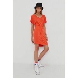 Šaty Superdry oranžová farba, mini, oversize vyobraziť