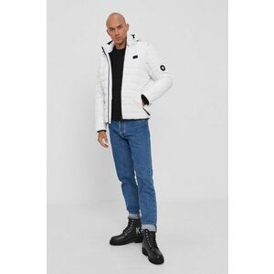 Bunda Pepe Jeans Hiram pánska, biela farba, zimná vyobraziť