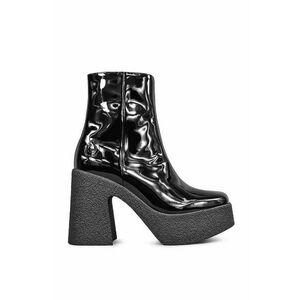 Členkové topánky Altercore Mazikeen dámske, čierna farba, na podpätku vyobraziť