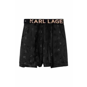 Dievčenská sukňa Karl Lagerfeld čierna farba, mini, áčkový strih vyobraziť