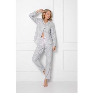 Pyžamo Aruelle Aria dámska, šedá farba, bavlnená vyobraziť