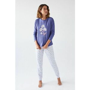Pyžamové tričko s dlhým rukávom Women'secret fialová farba, bavlnené vyobraziť