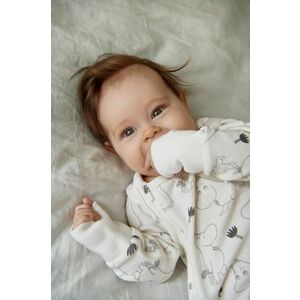 Dojčenské polodupačky Reima Moomin Somnig biela farba vyobraziť