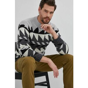 Vlnený sveter Sisley pánsky, ľahký vyobraziť
