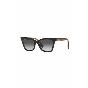 Slnečné okuliare Burberry dámske, čierna farba vyobraziť