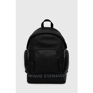 Ruksak Armani Exchange pánsky, čierna farba, veľký, jednofarebný vyobraziť