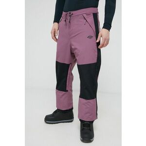 Snowboardové nohavice Quiksilver pánske, fialová farba vyobraziť