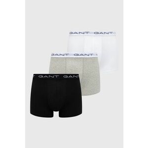 Boxerky Gant (3-pack) pánske, šedá farba vyobraziť