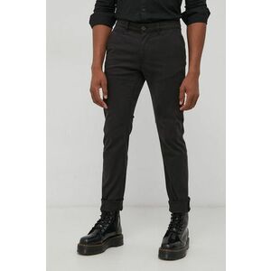 Nohavice Tom Tailor pánske, čierna farba, priliehavé vyobraziť