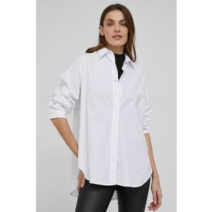 Bavlnená košeľa Answear Lab dámska, biela farba, regular, s klasickým golierom vyobraziť