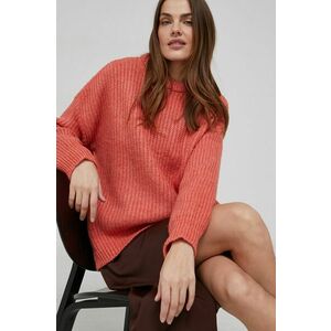 Vlnený sveter Answear Lab dámsky, ružová farba, teplý vyobraziť