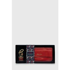 Peňaženka + kľúčenka Tommy Hilfiger dámska, červená farba vyobraziť