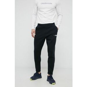 Nohavice Calvin Klein Performance pánske, čierna farba, jednofarebné vyobraziť