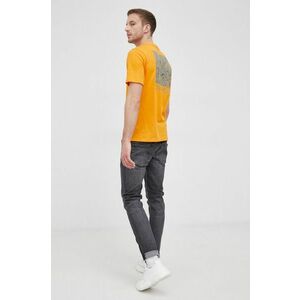 Tričko Calvin Klein Performance pánske, oranžová farba, jednofarebné vyobraziť