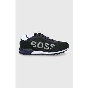Topánky Boss čierna farba vyobraziť