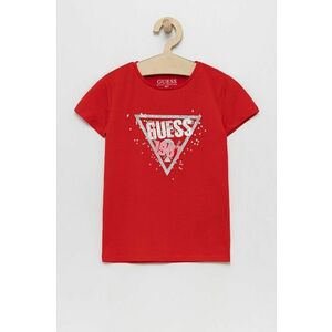 Detské tričko Guess červená farba vyobraziť