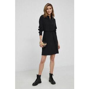 Šaty Calvin Klein čierna farba, mini, oversize vyobraziť