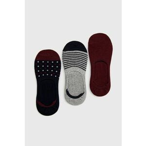 Ponožky Aldo Slopyllan (3-pack) pánske, bordová farba vyobraziť