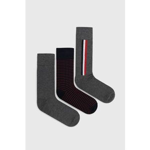 Ponožky Aldo Reath (3-pack) pánske, šedá farba vyobraziť
