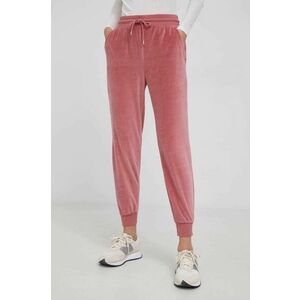 Nohavice GAP dámske, ružová farba, jednofarebné vyobraziť