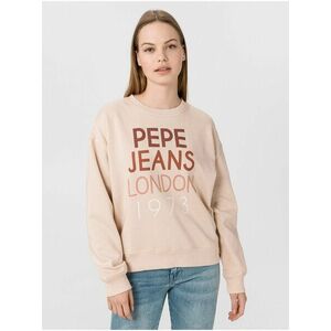 Mikiny pre ženy Pepe Jeans - béžová vyobraziť