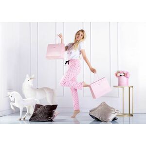 Dámske pyžamo Momenti Per Me Flawless Bielo-ružová XL(42) vyobraziť