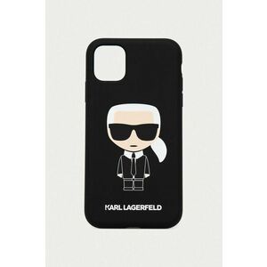 Puzdro na mobil iPhone 12 Pro Max Karl Lagerfeld čierna farba vyobraziť