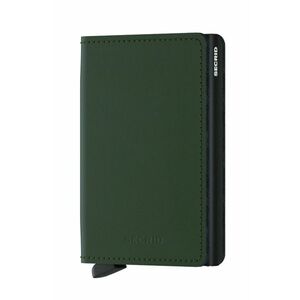 Kožená peňaženka Secrid SM.GREEN.BLACK-Green.Blac, pánska, zelená farba vyobraziť