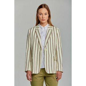 SAKO GANT D2. STRIPE LINEN STRAIGHT BLAZER vyobraziť