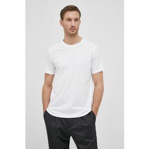Bavlnené tričko Hugo (2-pack) biela farba, jednofarebné vyobraziť
