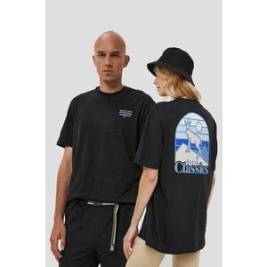 Bavlnené tričko Reebok Classic GS4193 čierna farba, s potlačou vyobraziť