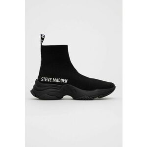 Topánky Steve Madden Master čierna farba, na plochom podpätku vyobraziť